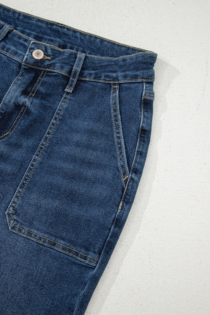 Ashleigh Blue Cropped High Rise Wide Leg Jeans