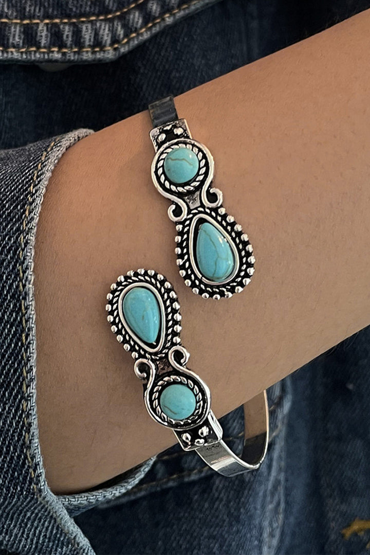 Bracelet en pierre turquoise occidentale