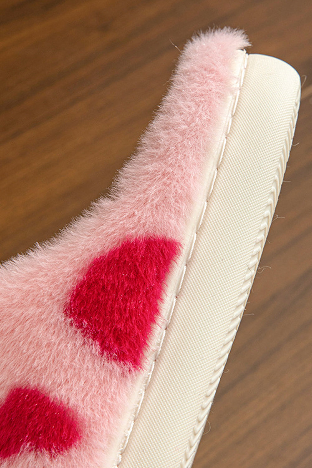 Valentinstag Herzform Winter Flauschige Hausschuhe
