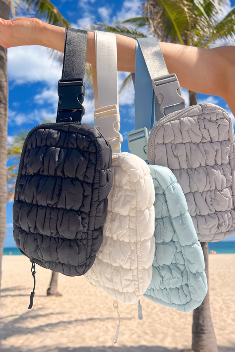 Quilted Puffer Belt Bag Fanny Pack