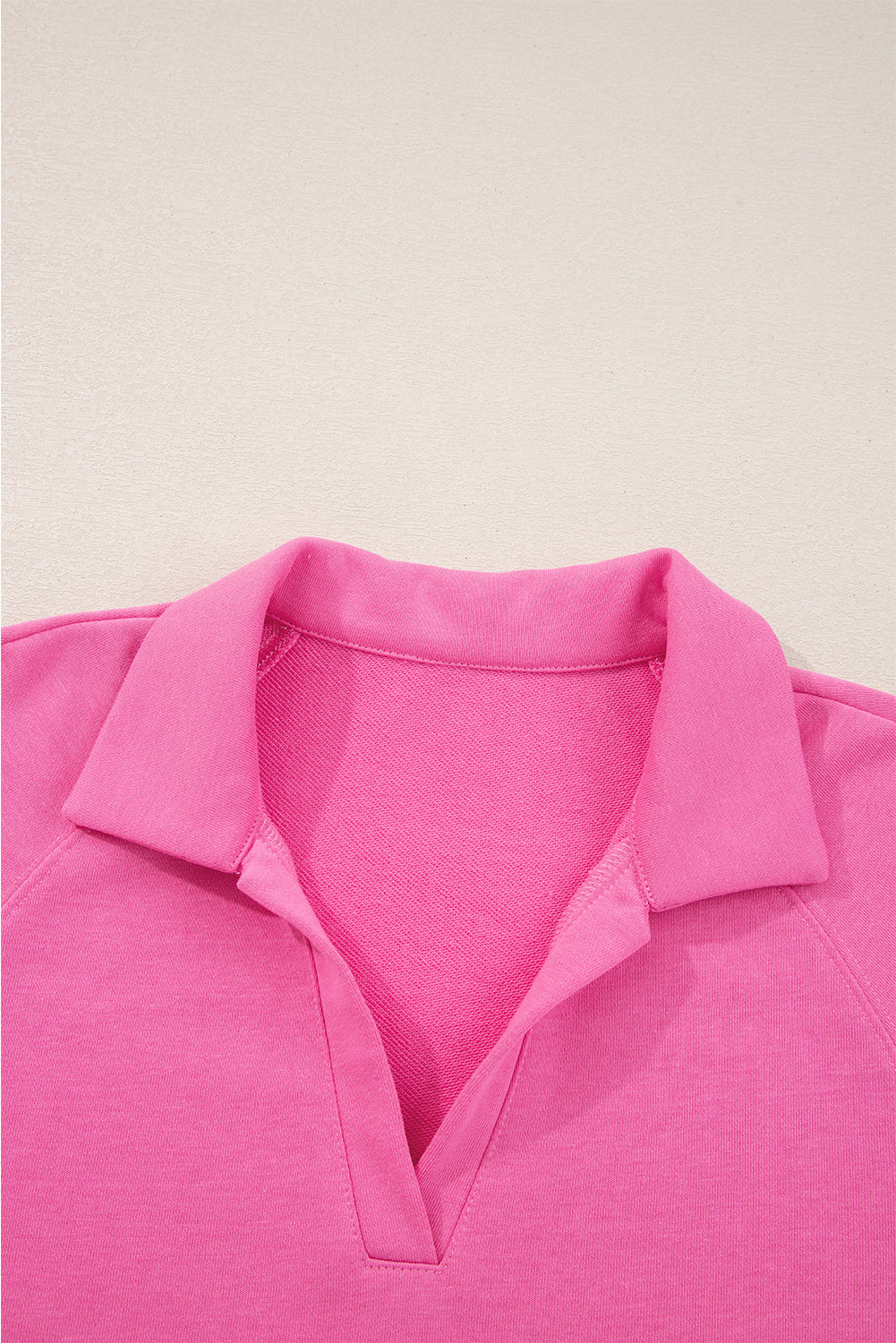 Sachet Pink Collared Pullover and Central Seam Pants Set