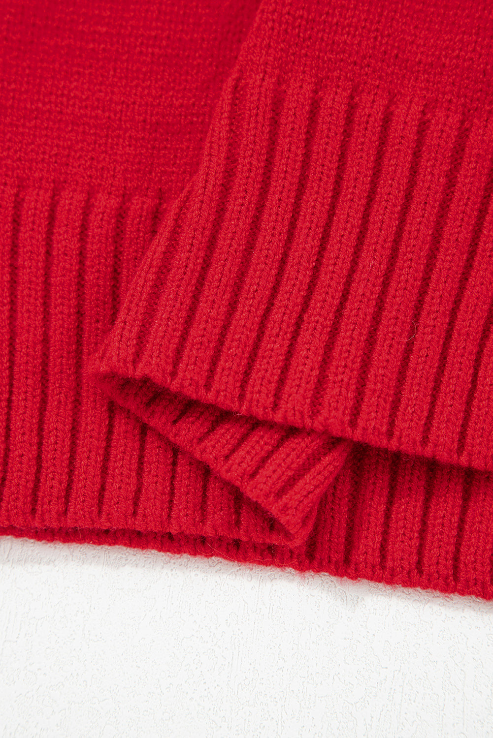 Collared V Neck Ribbed Edge Sexy Elegant Sweater