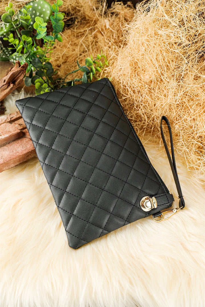 Quilted Leather Wallet Bag