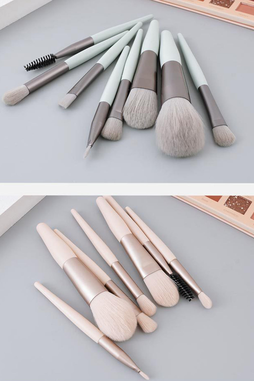 8pcs Soft Fluffy Mini Makeup Brush Set with Bag