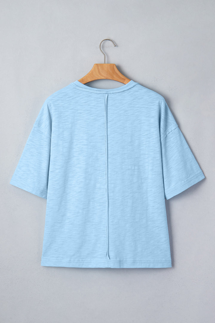 Mist Blue Western Mallard Oversized Tee