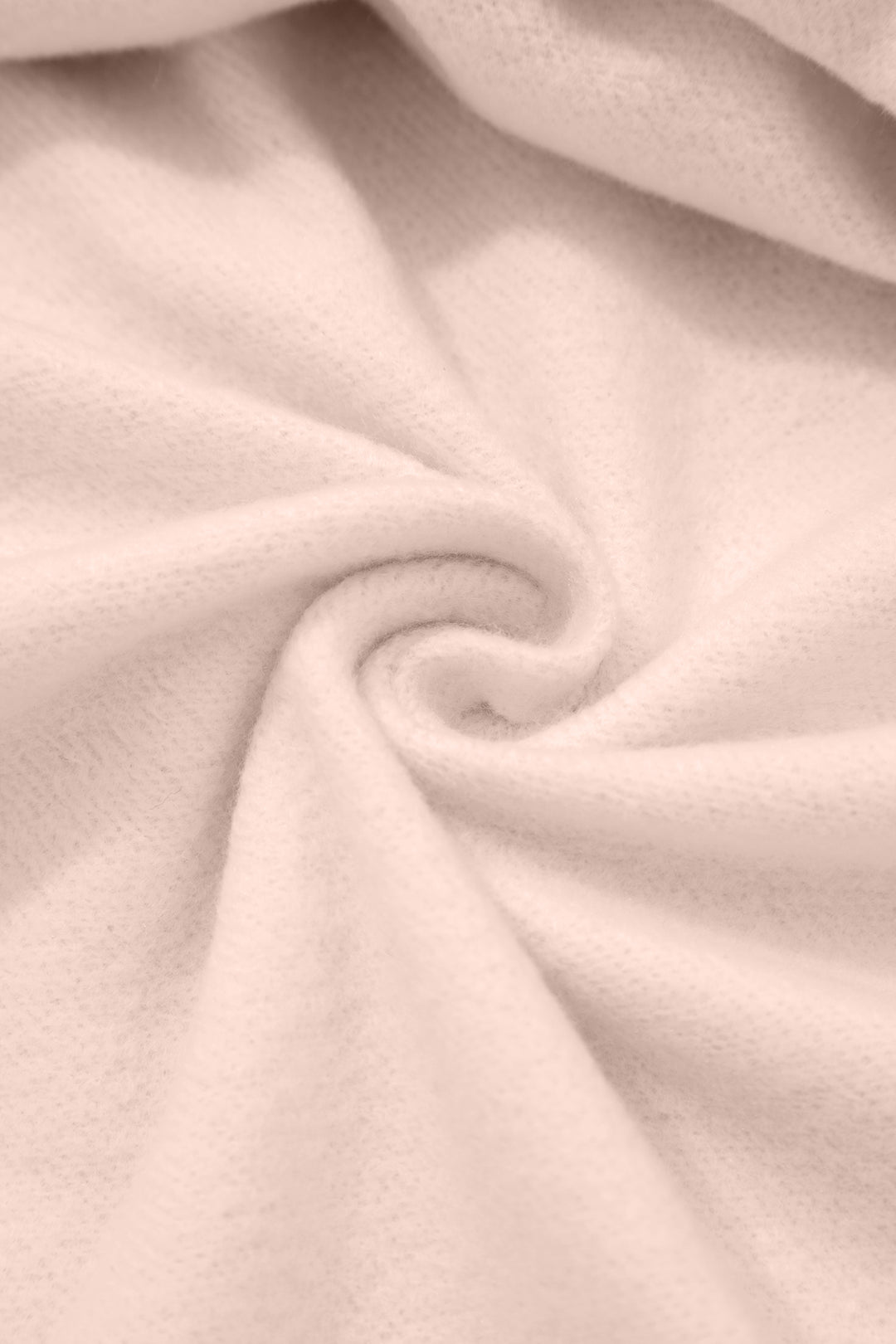 Apricot Pink Oversize Mock Neck Sweatshirt