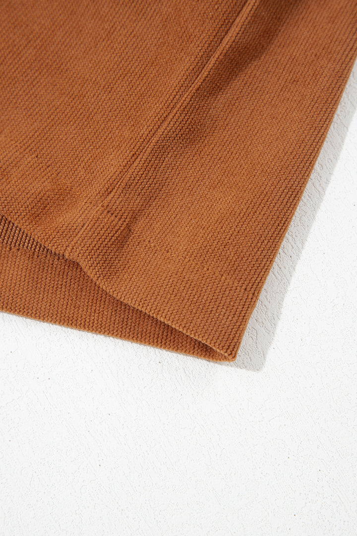 Cinnamon Tie V Neck Sleeveless Corduroy Romper