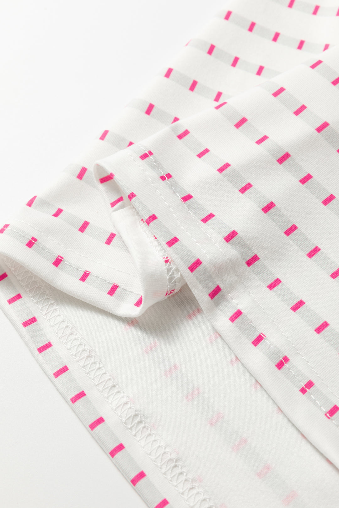 Rose Stripe Raglan Patchwork Long Sleeve Tee