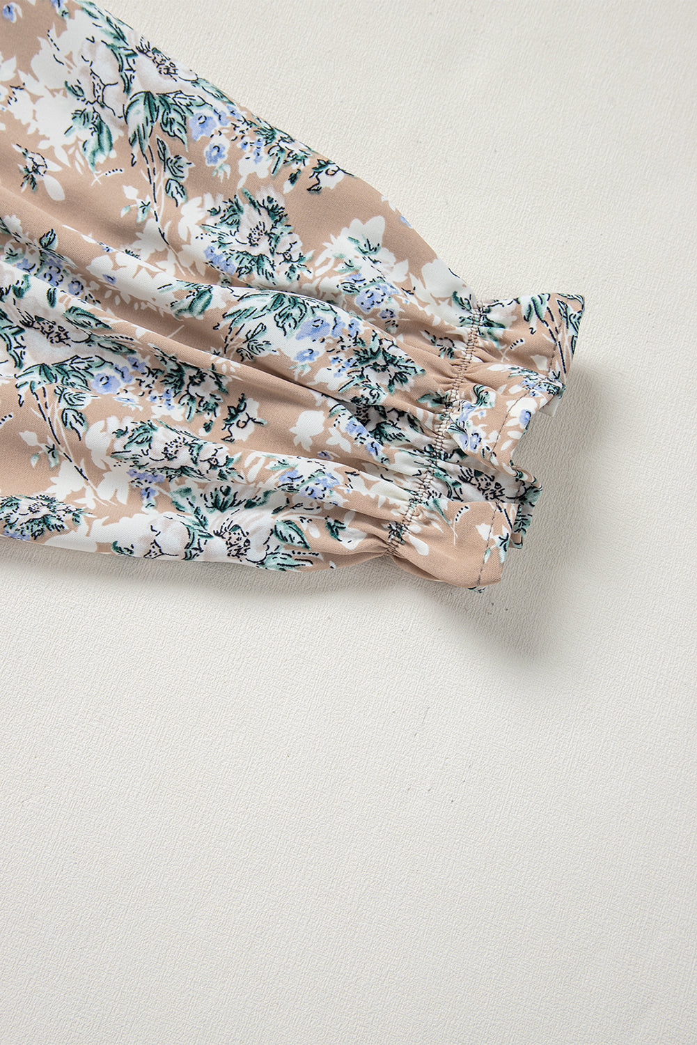 Maple Grove Floral Smocked Puff Sleeve Long Dress