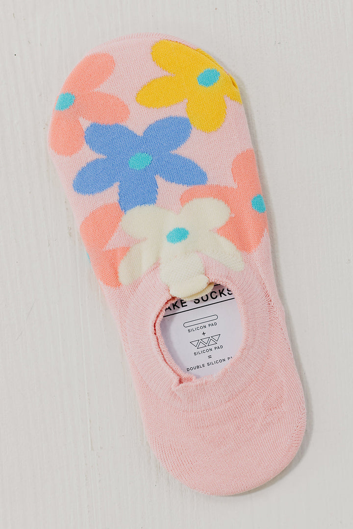 Niedliche Füßlinge mit Blumenmuster