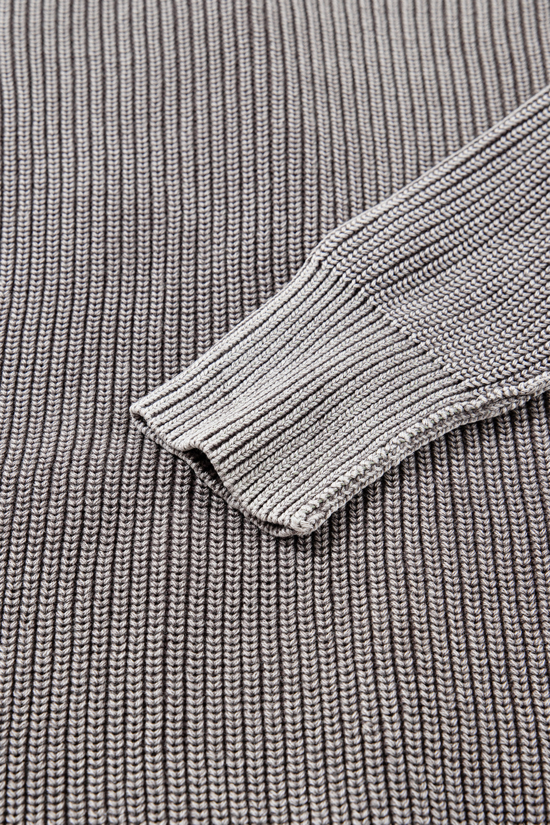 Mineral Wash Exposed Seam Patchwork Knit Open Sweater Cardigan