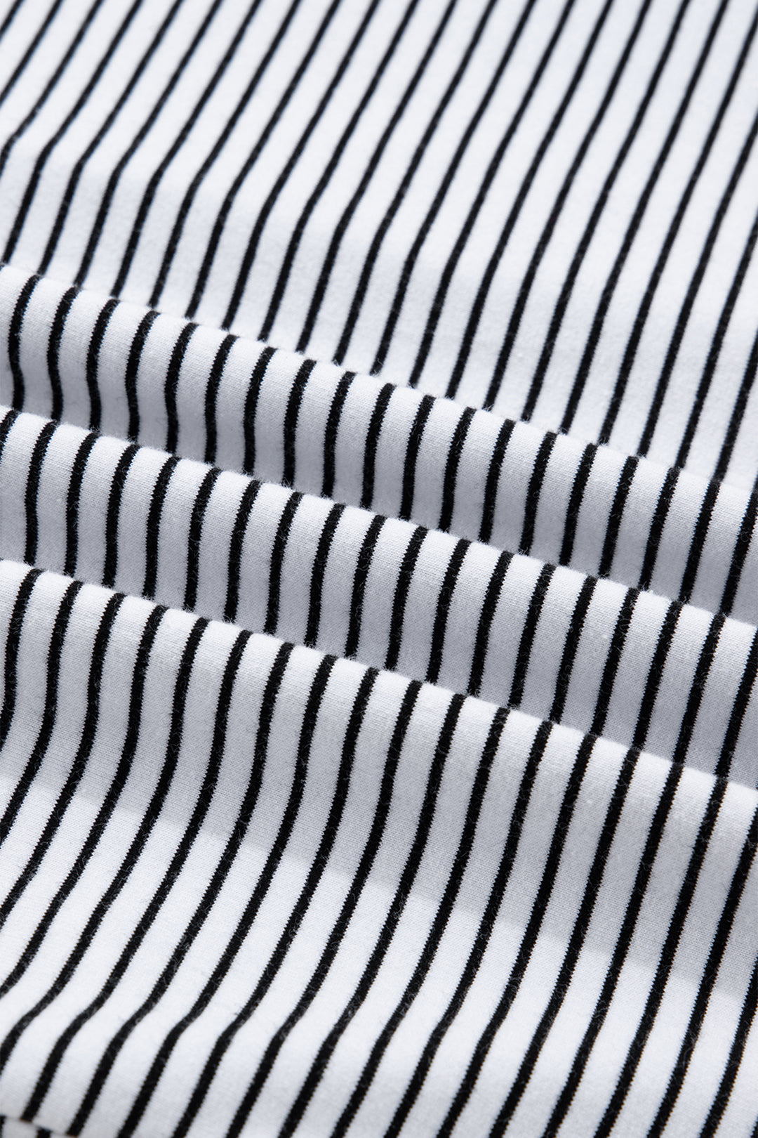 Rose Stripe Contrast Trim Round Neck Summer T Shirt