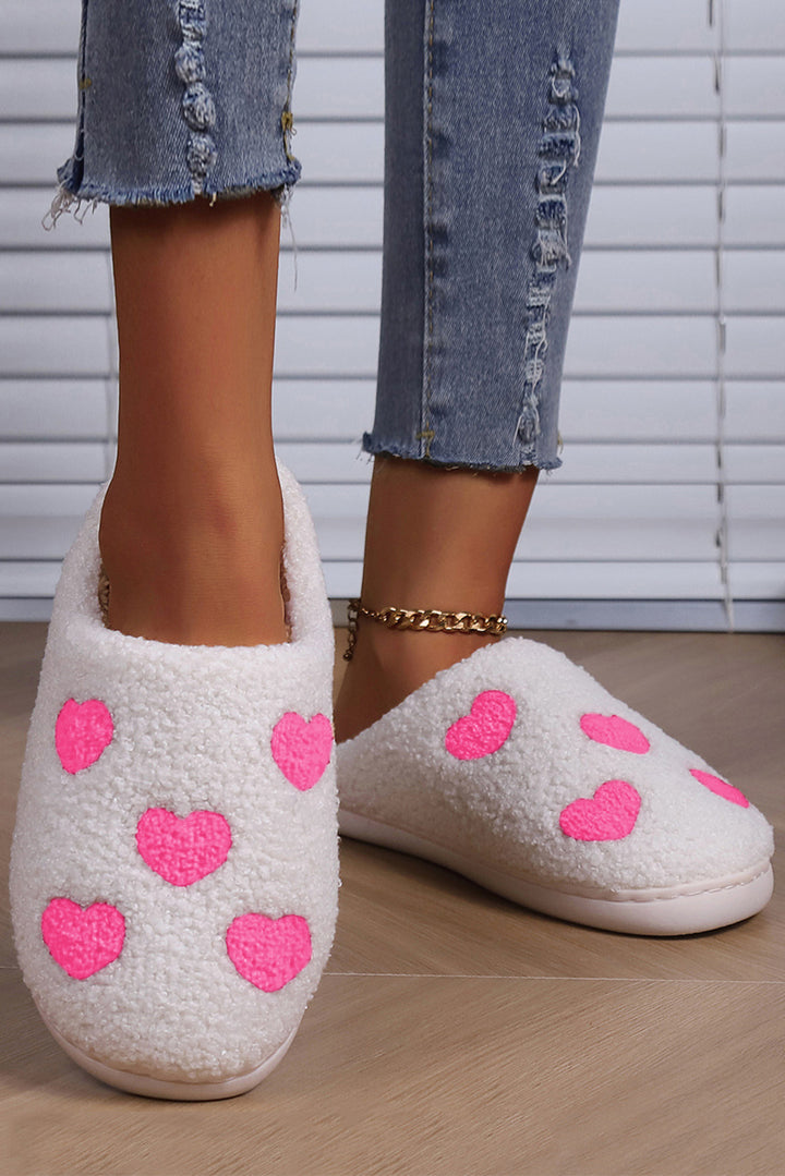 Herzmuster Valentines Fuzzy Winter Hausschuhe