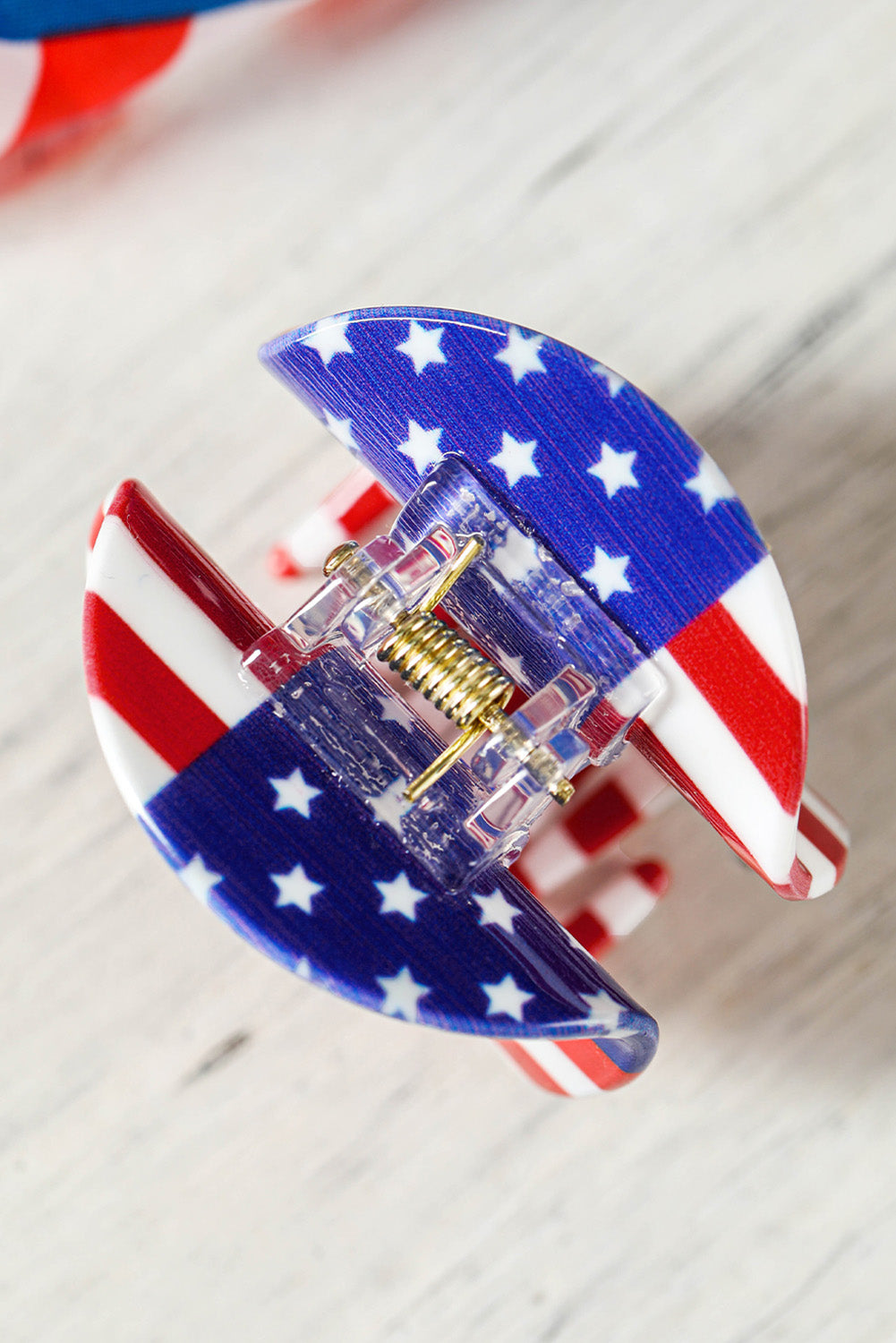 Independence Day Flag Pattern Hair Claw