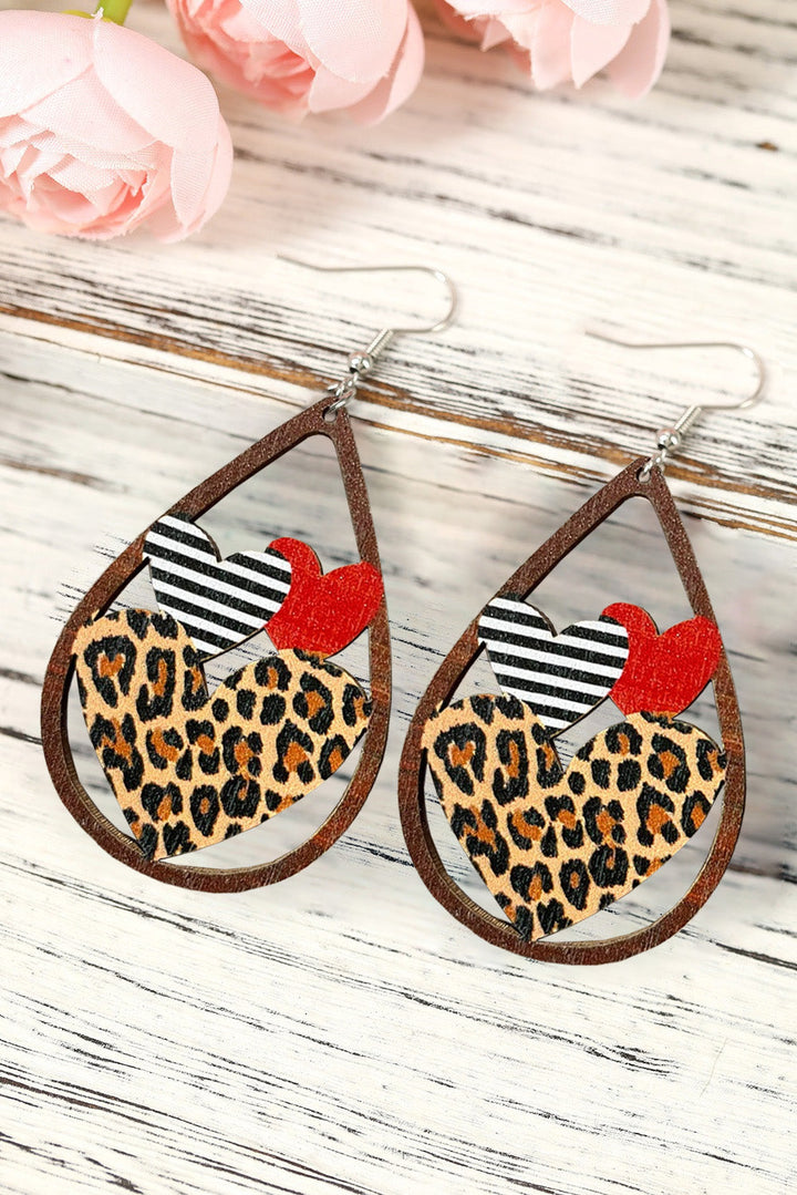 Heart Shape Hollowed Valentine Day Earrings