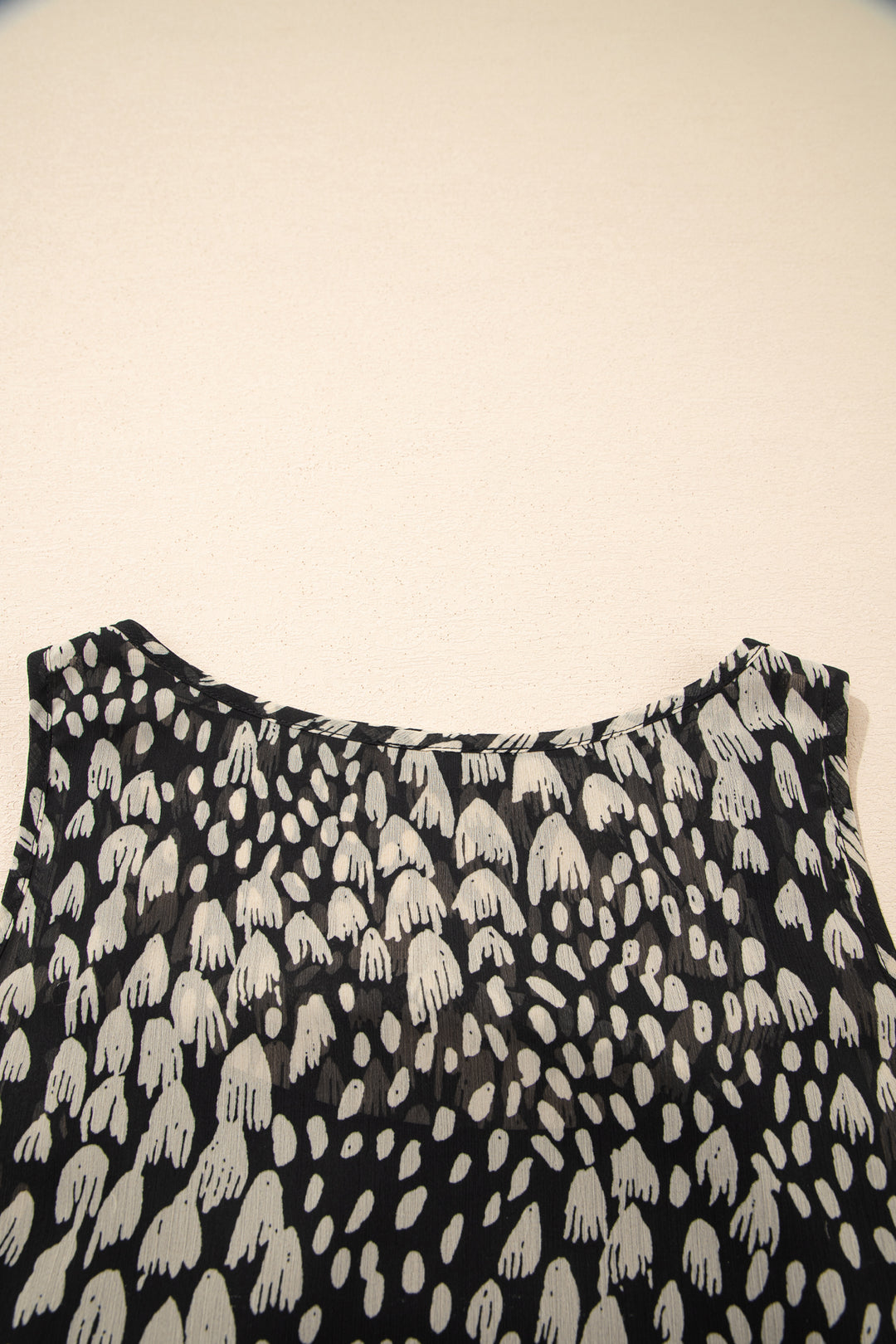 Printed Sleeveless Maxi Dress