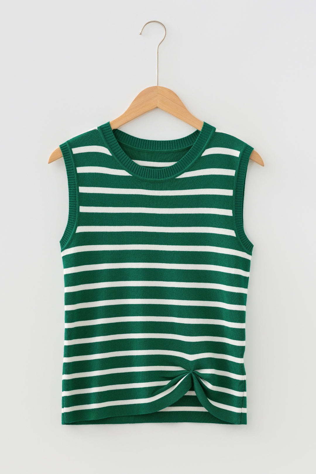 Crew Neck Sleeveless Sweater Vest