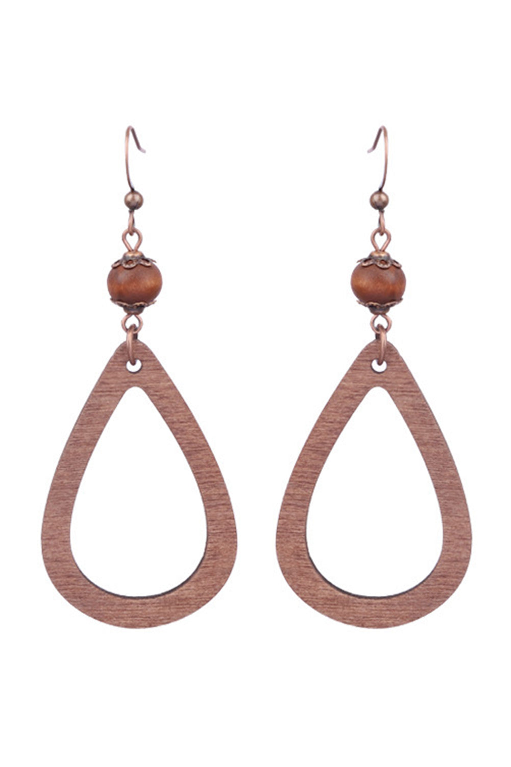 Vintage Hollowed Waterdrop Shape Hook Earrings