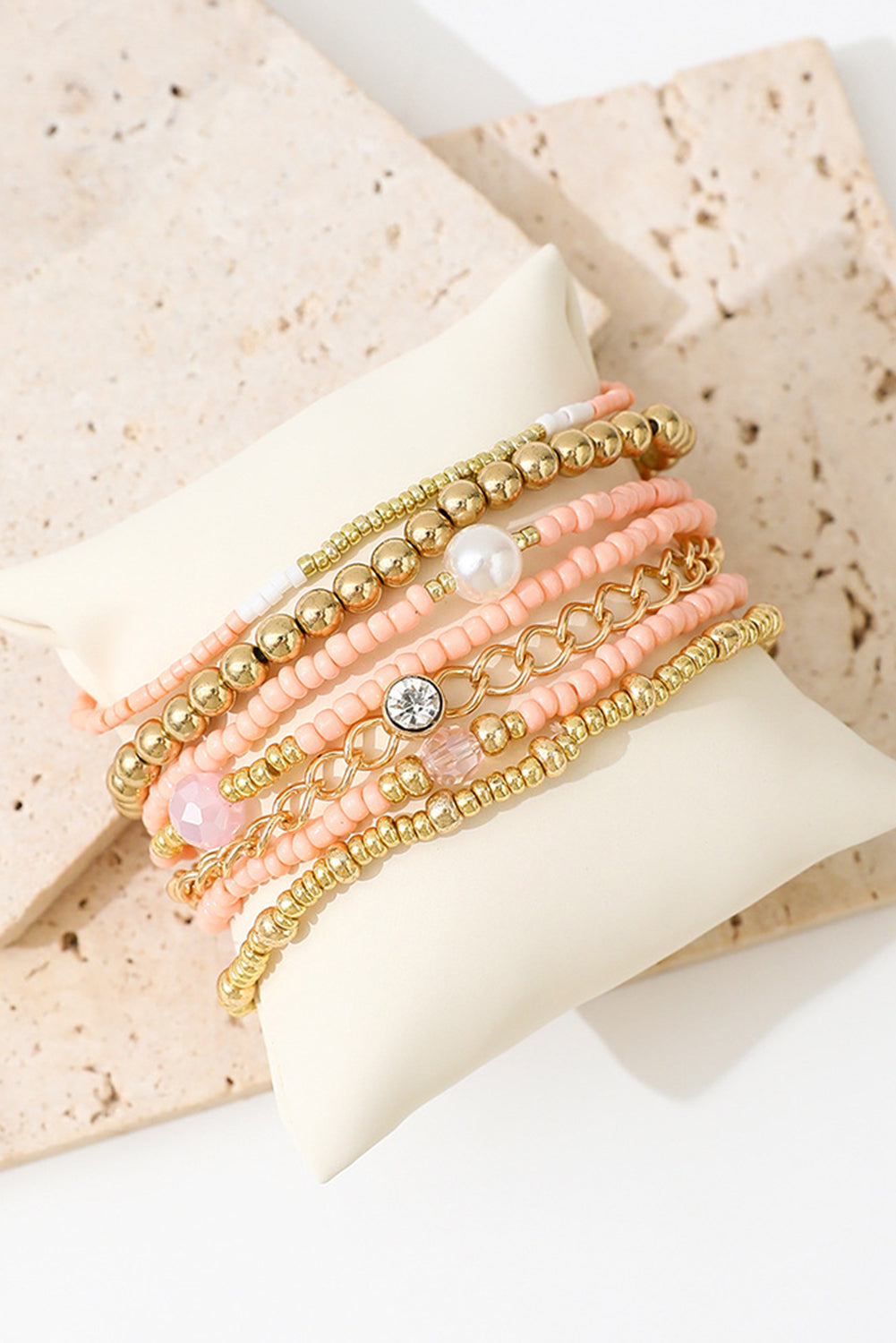 Bracelet simple multicouche en perles