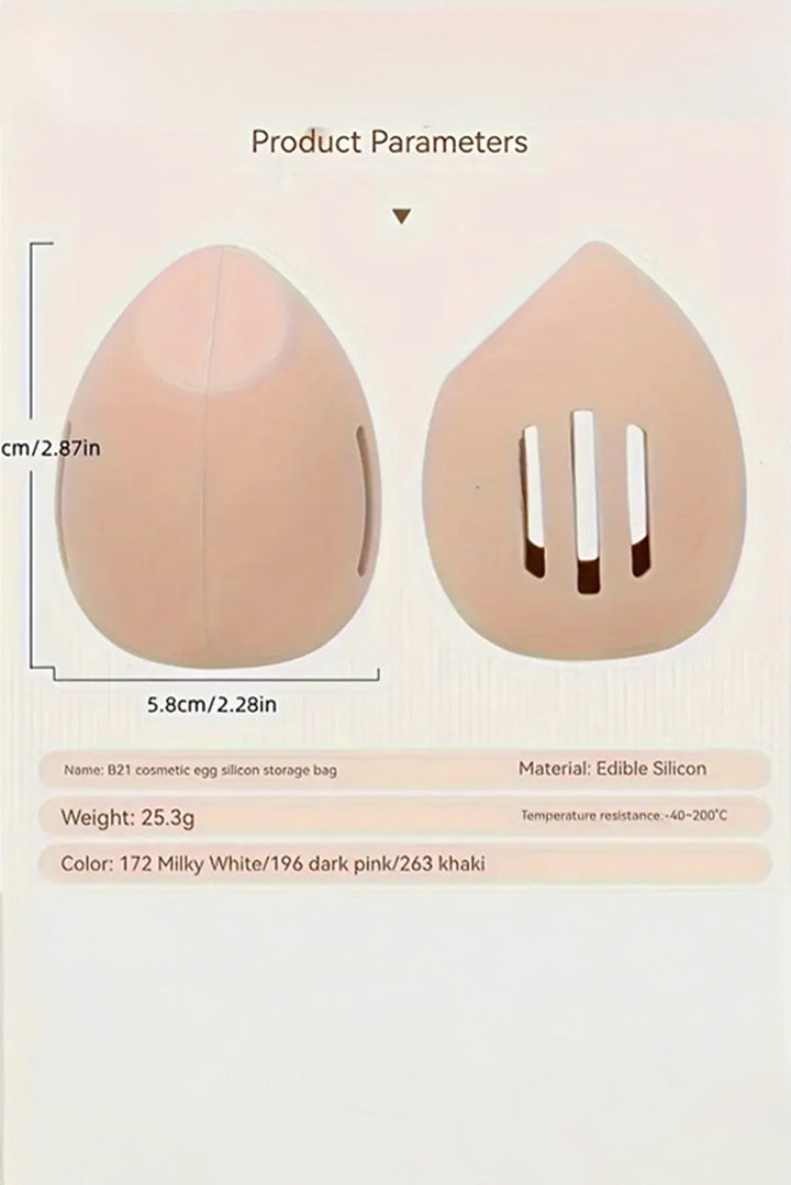 Nœud de rangement en silicone creux pour éponge de maquillage