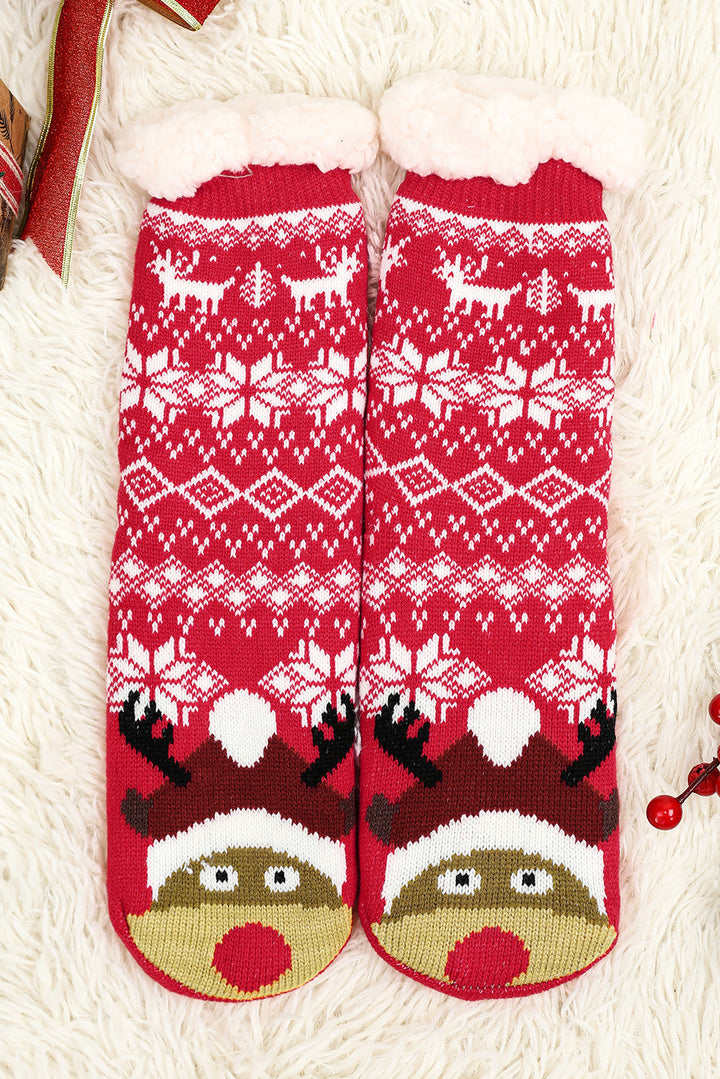Weihnachtsflocken-Thermosocken