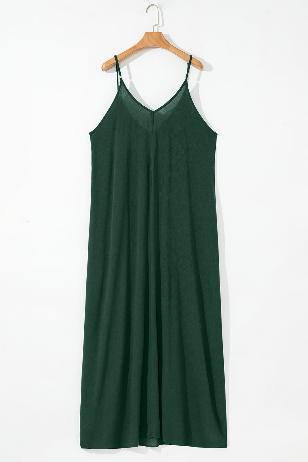 Spaghetti Straps Pocketed Slouchy Maxi Dress