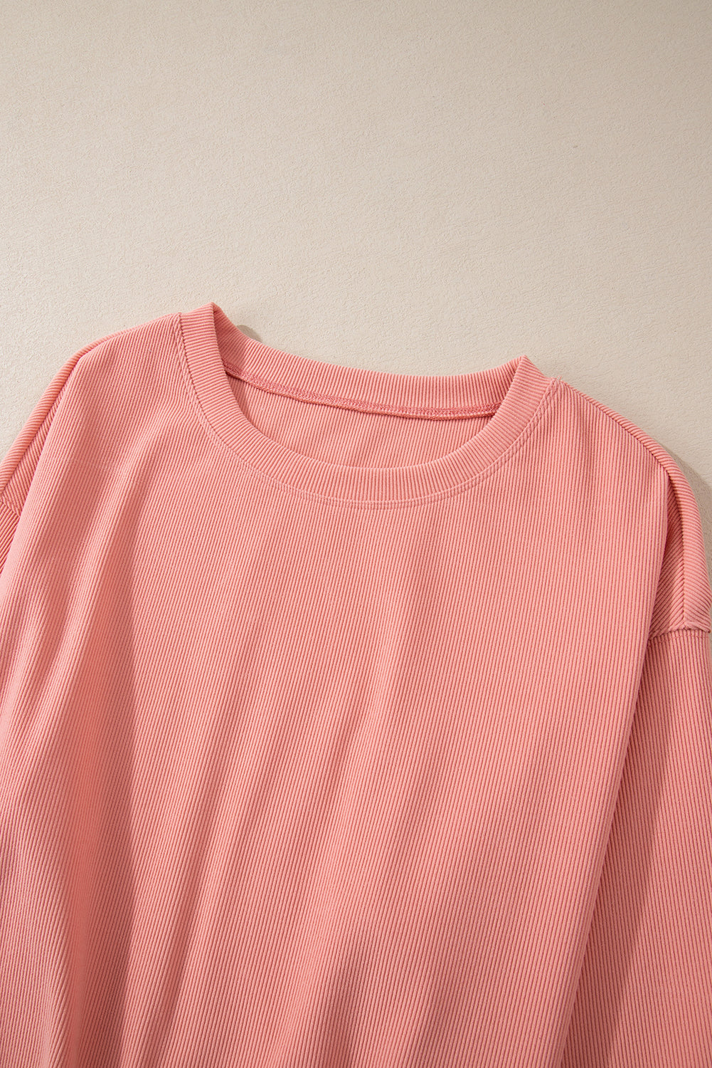 Blossom Ribbed Knit Pocketed Two Piece Lounge Set
