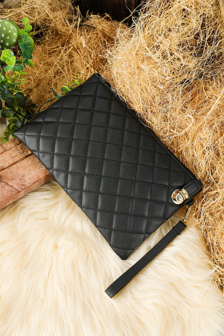 Quilted Leather Wallet Bag