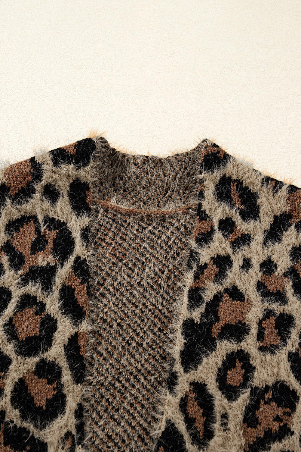 Leopard Open Casual Cardigan