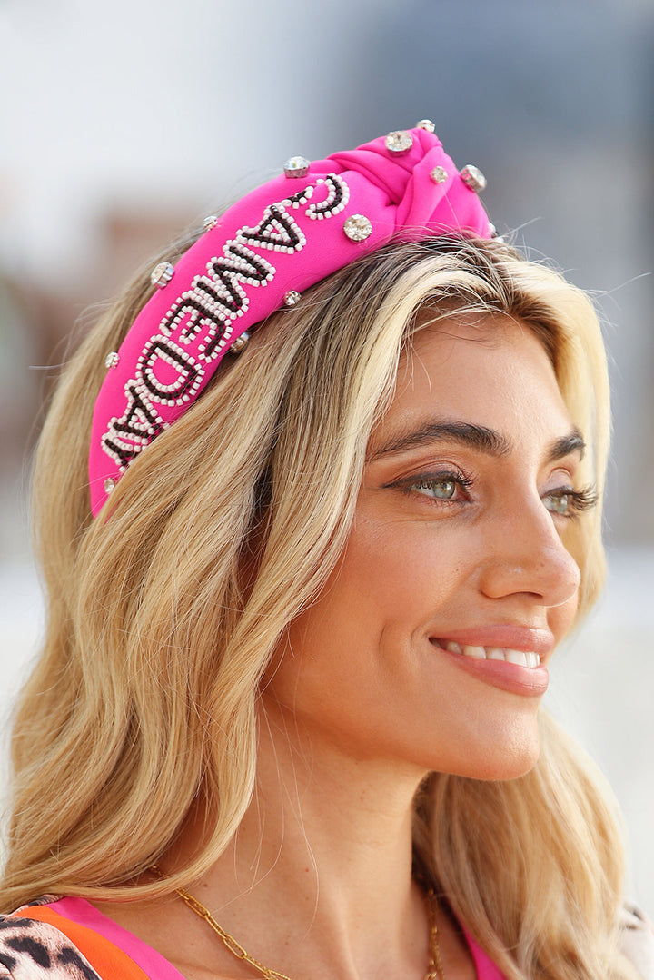 Bandeau noué en losanges pour la saison de rugby et de football GAME DAY