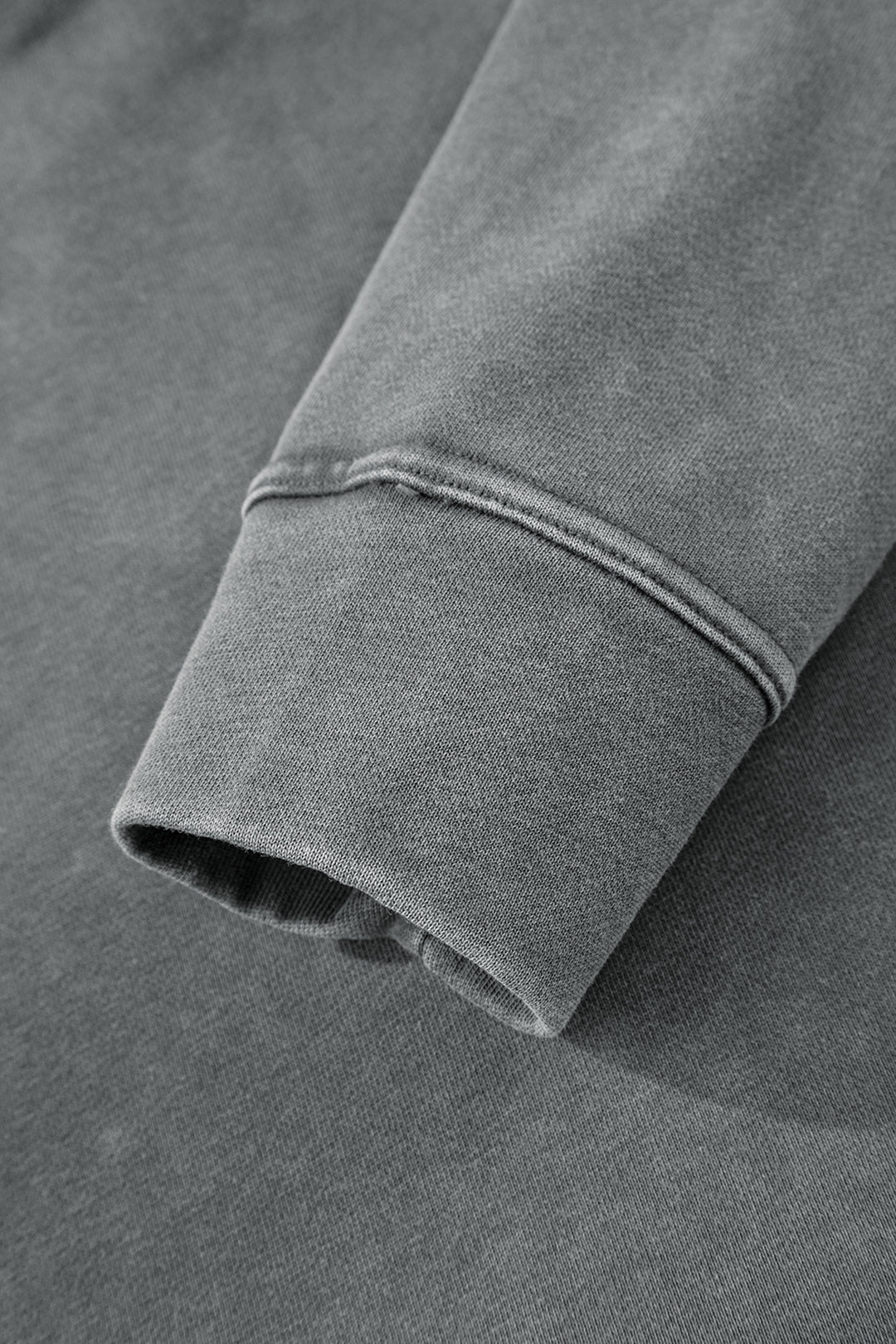 Medium Grey Mineral Wash Chest Pockets Drop Shoulder Shacket with Side Slit