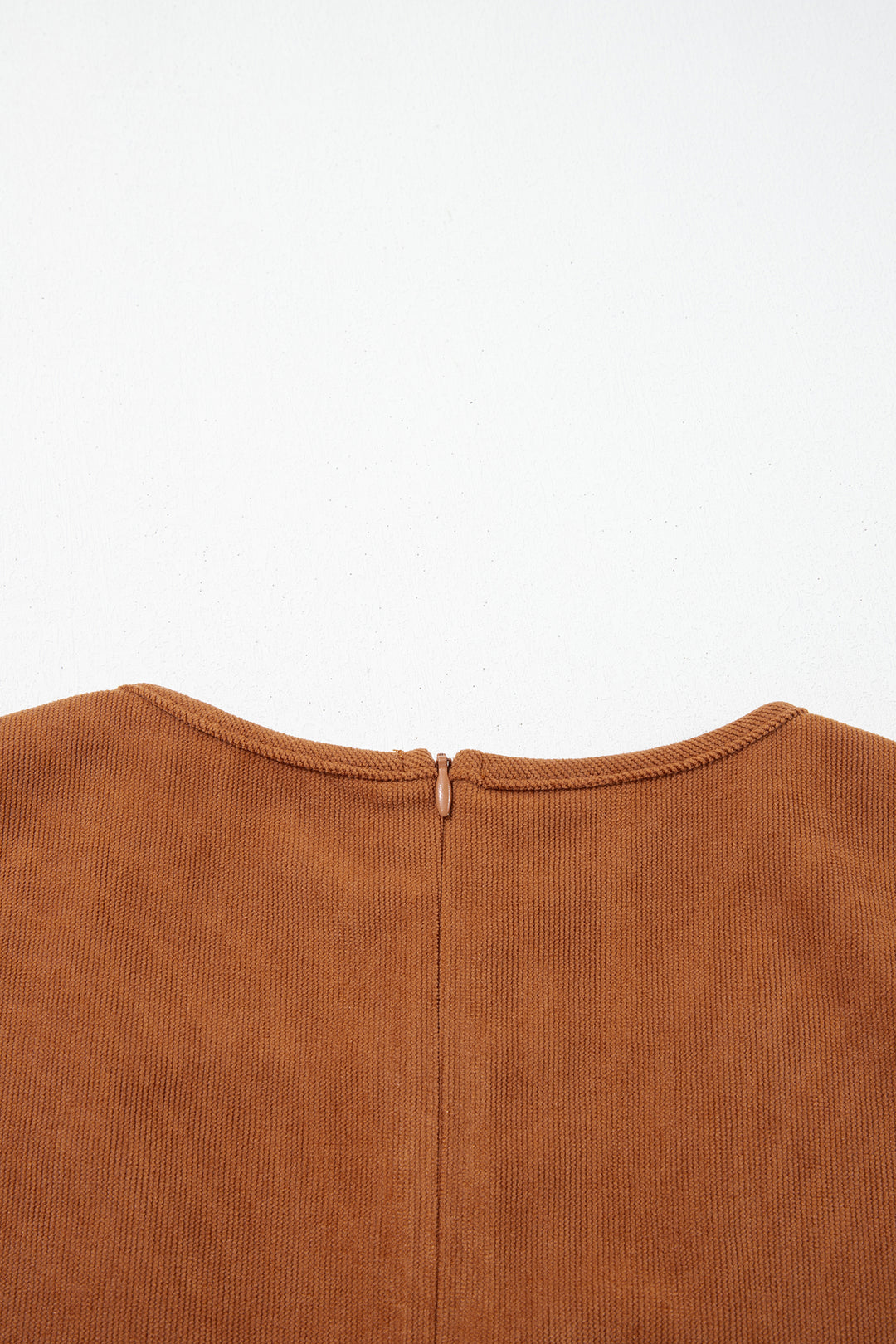 Cinnamon Tie V Neck Sleeveless Corduroy Romper