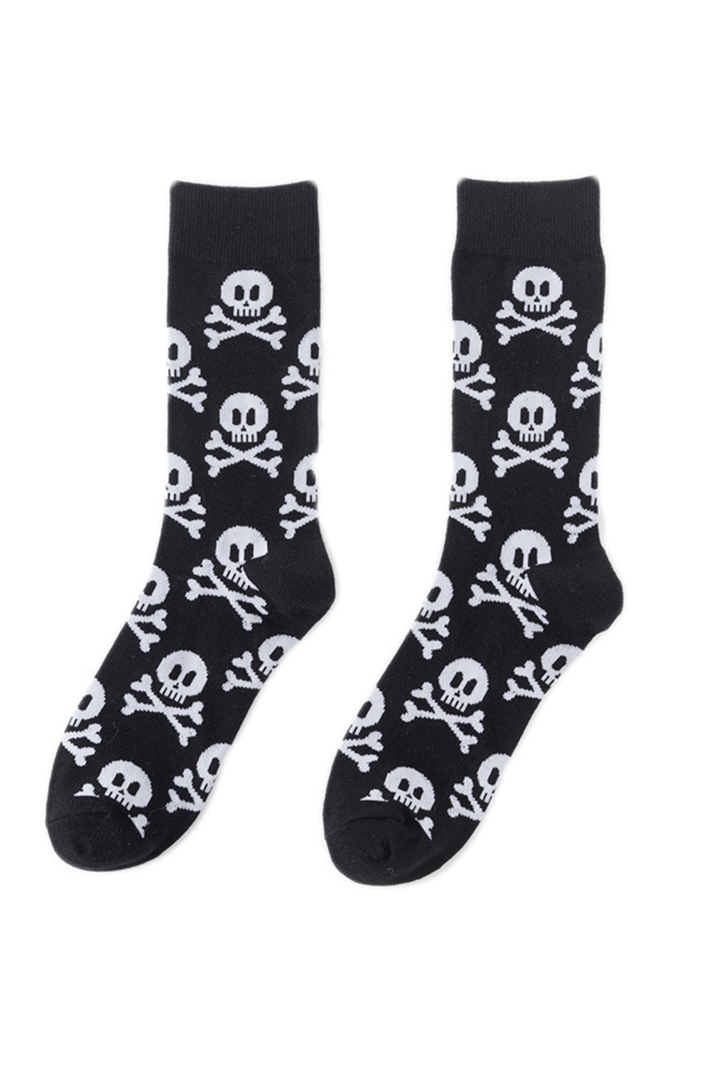 Halloween Skull & Crossbones Crew Socks