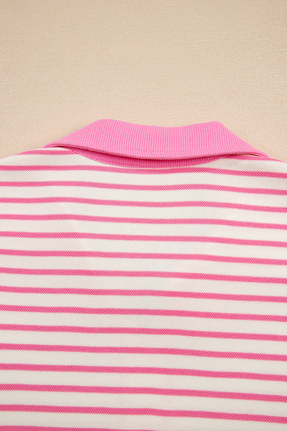 Pink Stripe Collared Pullover and Skort 2pcs Outfit