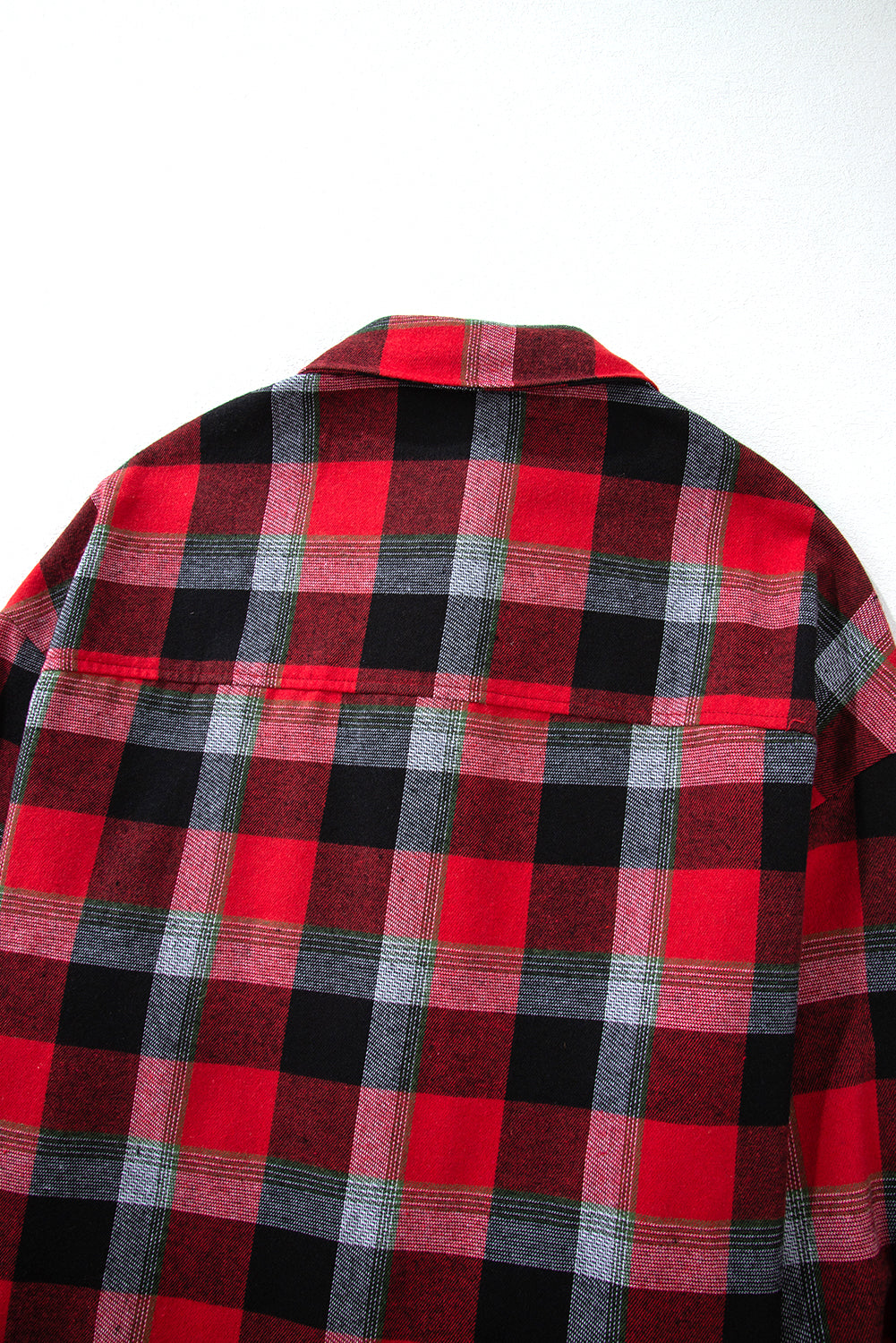 christmas checkered pattern loose shirt and pants lounge set