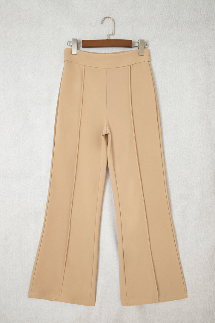 Parchment High Waist Full Length Regular Fit Pants