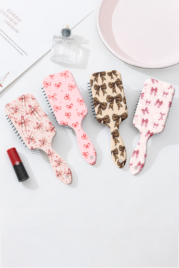 Leopard Bow Print Air Cushion Comb
