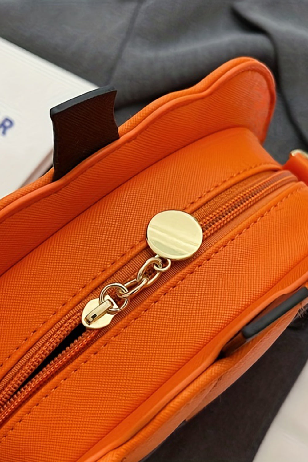 Devilish Halloween Kürbis PU Leder genähte Umhängetasche