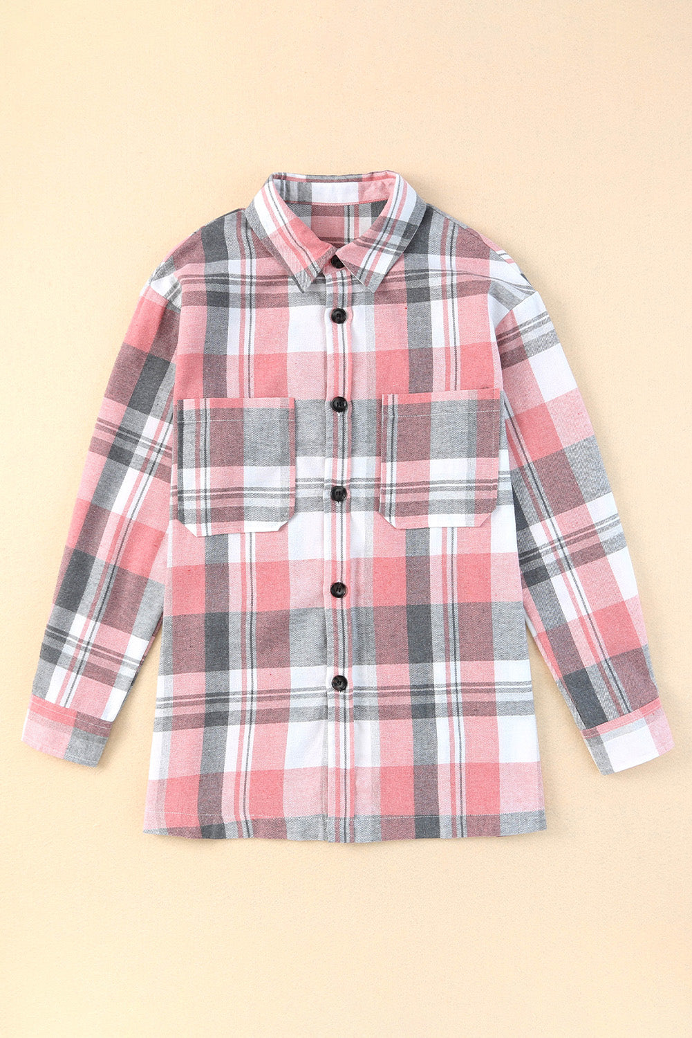 Plaid Button Up Patch Pocket Shirt
