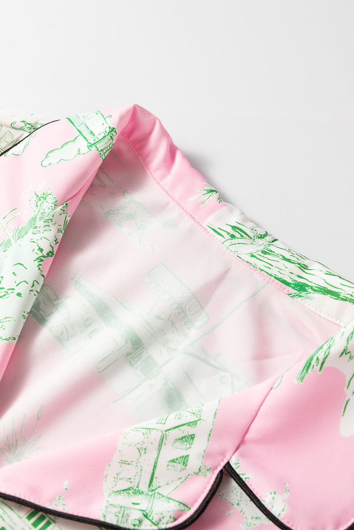 holiday resort short 2pcs pajama set