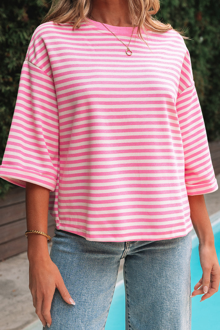 T-shirt ample à manches larges et découpes dans le dos avec nœud papillon