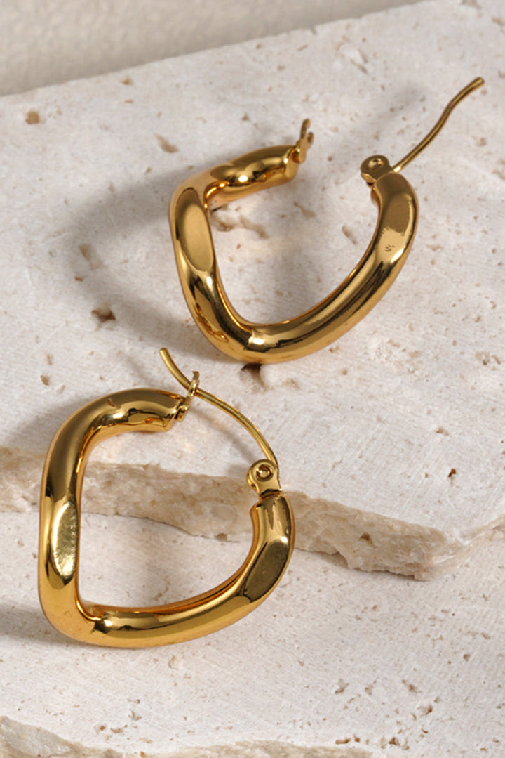 Boucles d'oreilles spirales 3D en acier inoxydable plaqué