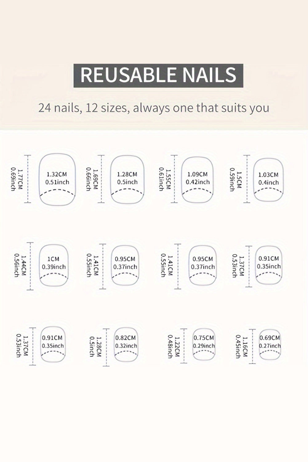 American Flag Shiny Square False Nails