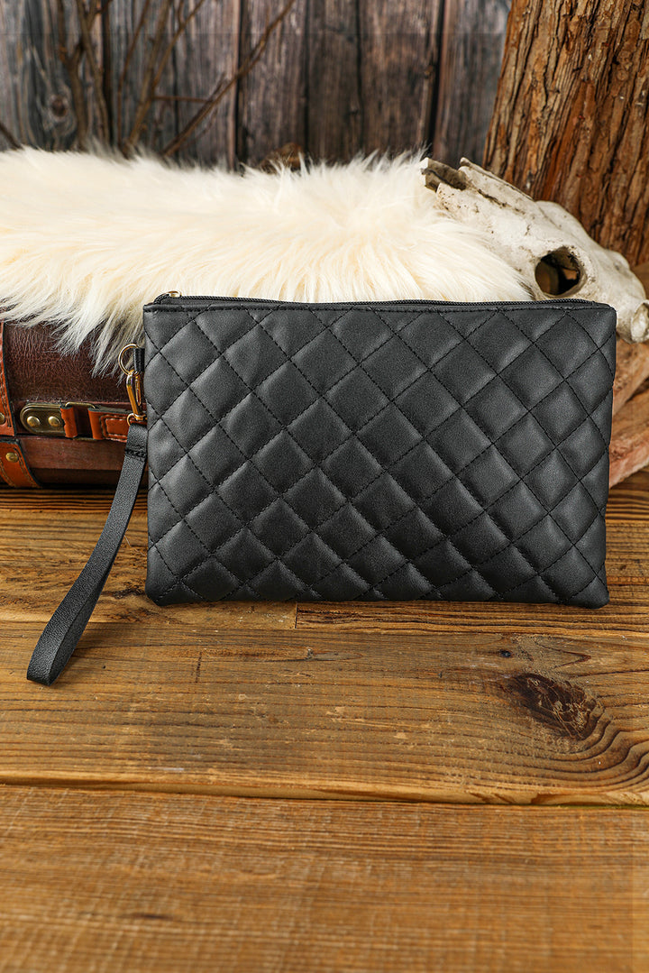 Quilted Leather Wallet Bag