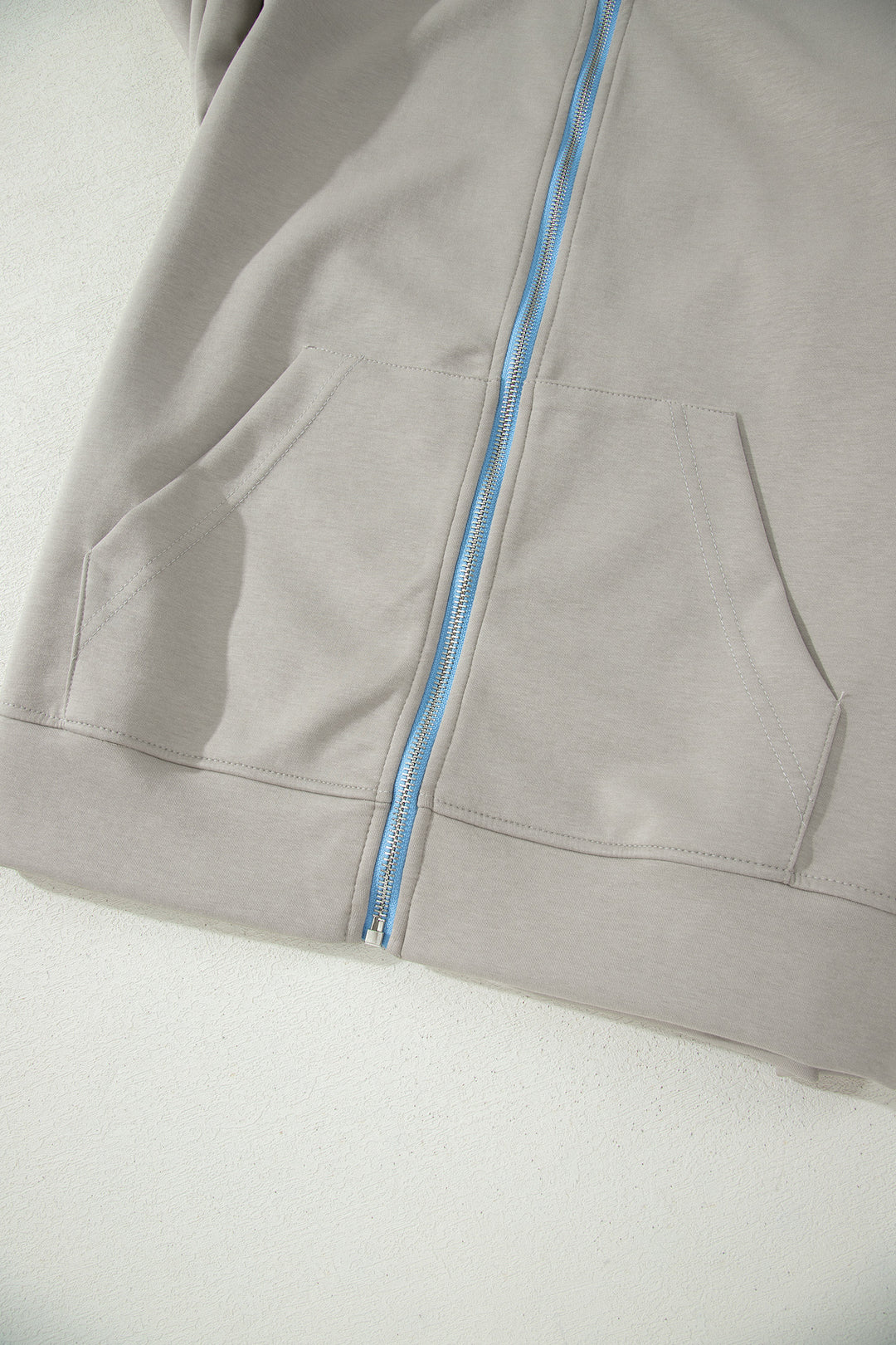 Smoke Green Contrast Trim Zip Up Sporty Jacket Mini Skort 2pcs Set