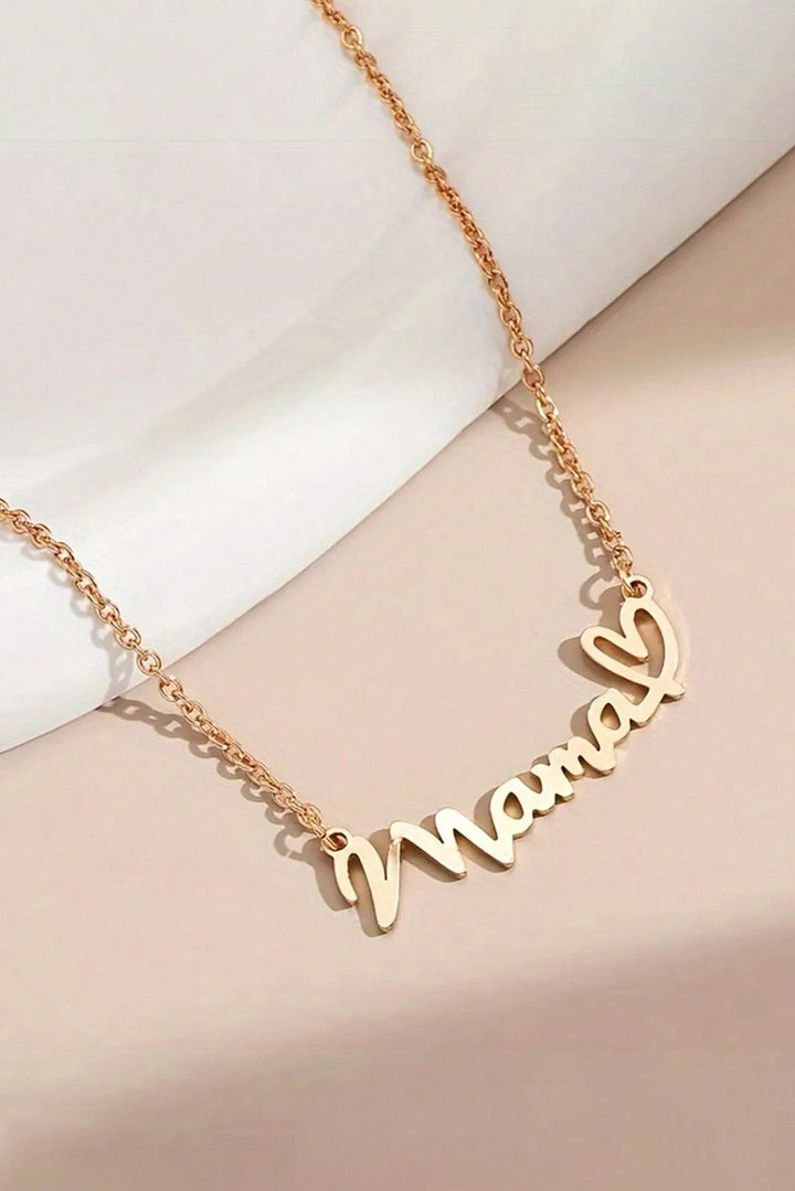 Collier avec pendentif en forme de cœur pour maman