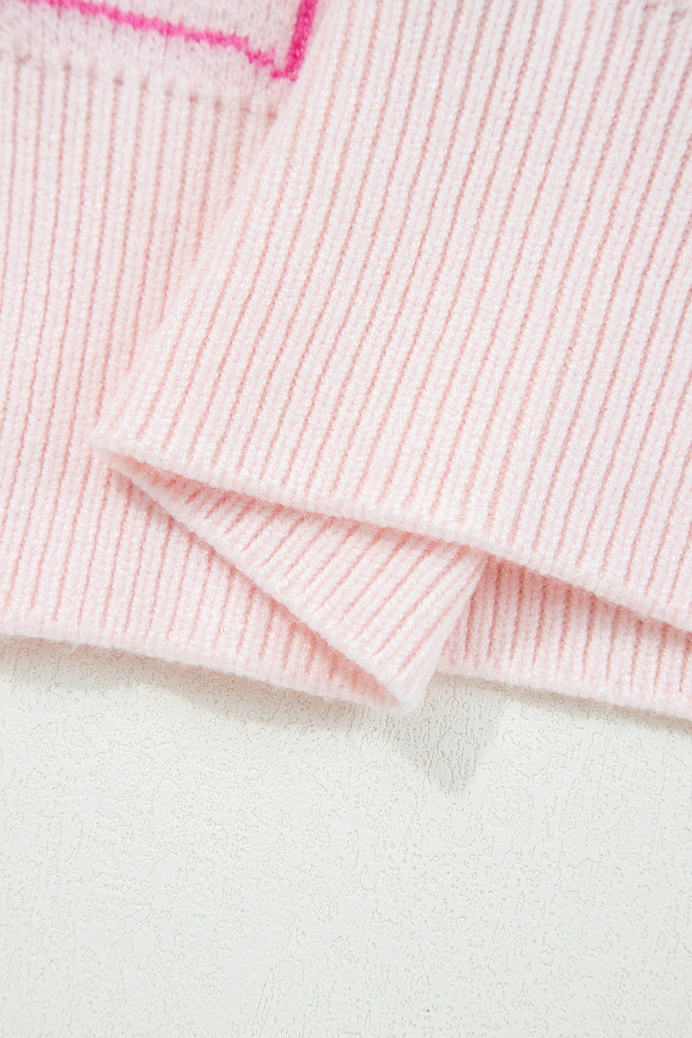 Pink Bows &amp; Horseshoes Pattern Western Fashion Print Sweater