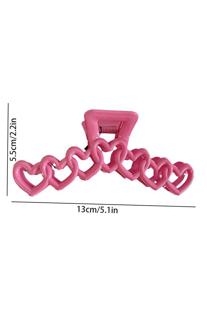 Valentines Heart Shaped Large Hair Claw
