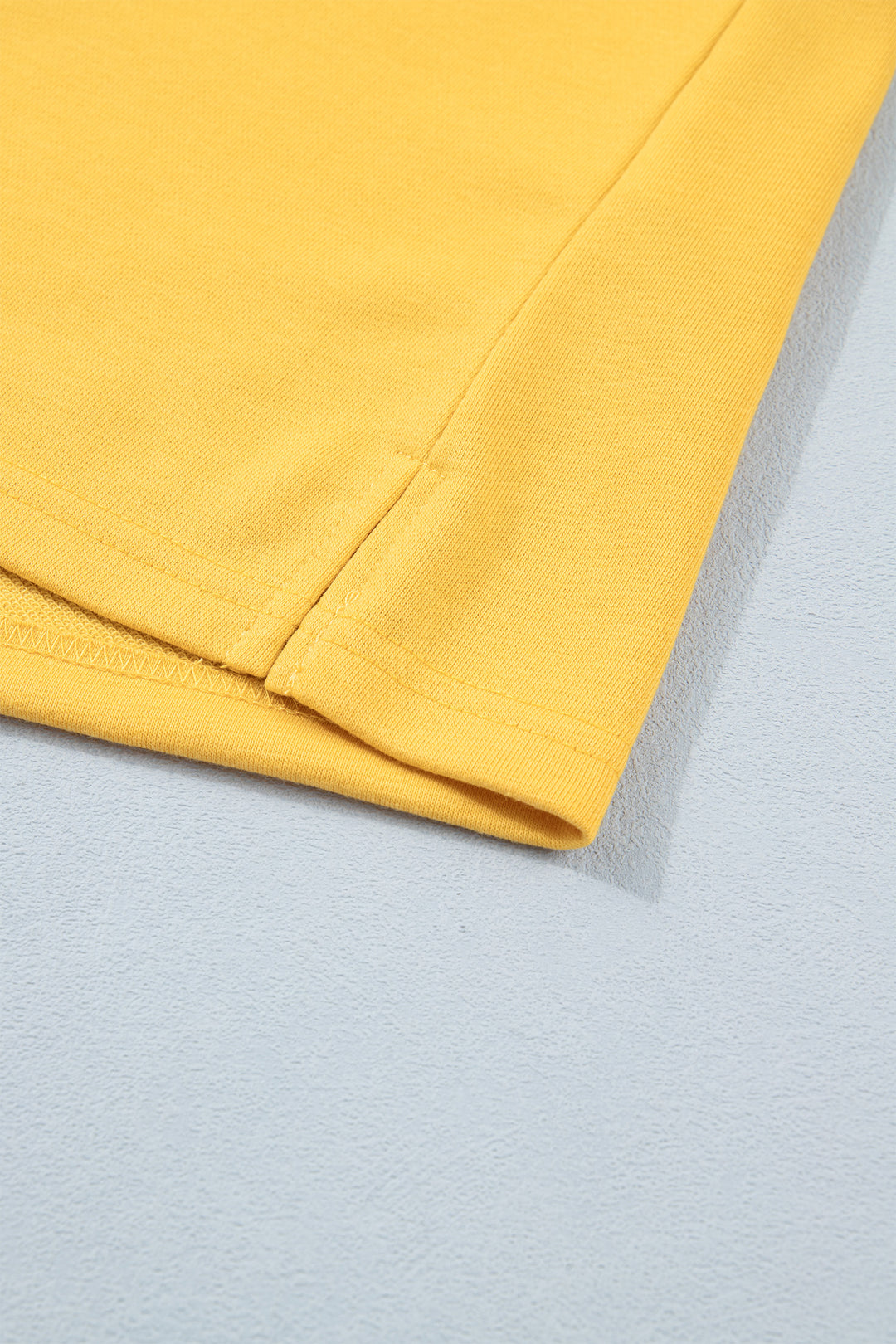 Banana Cream Loose Polo Tee Elastic Waist 2pcs Short Set