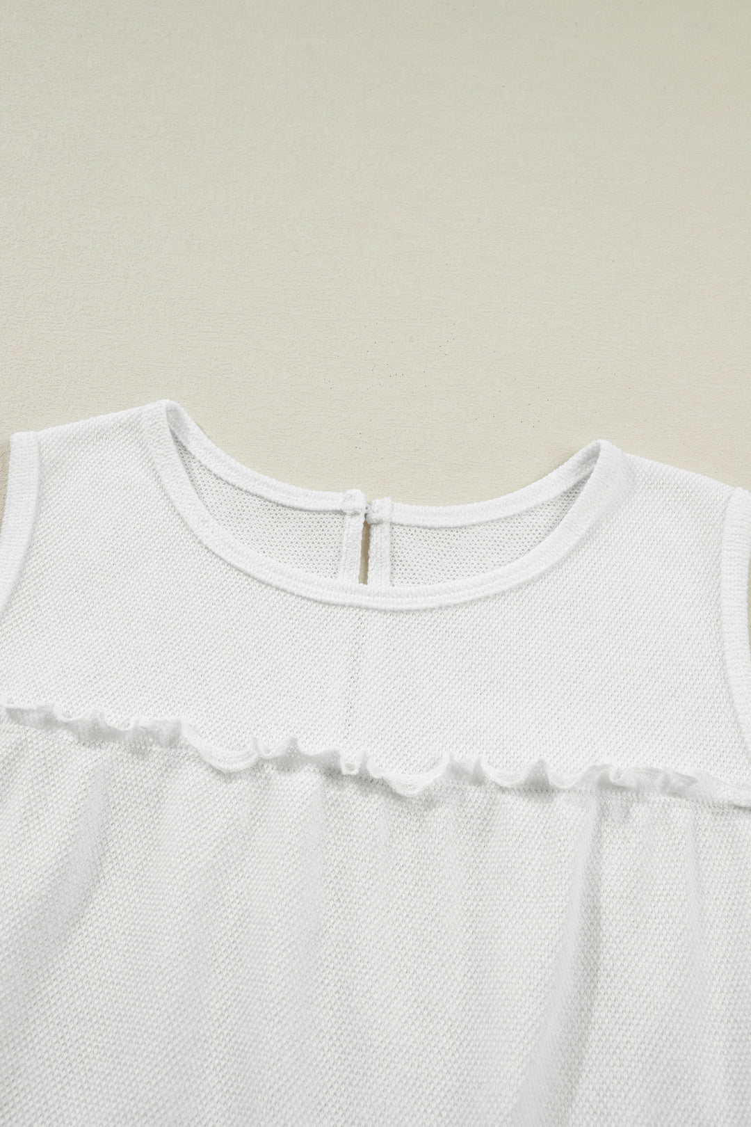 Tiered Frill Trim A-line Tank Top